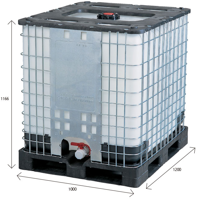 美品★全国配送可★即渡し可★IBCコンテナ1000L⑬★千葉市内直接引き取り可 液体コンテナ(プラスチック製IBC) | 太陽シールパック株式会社